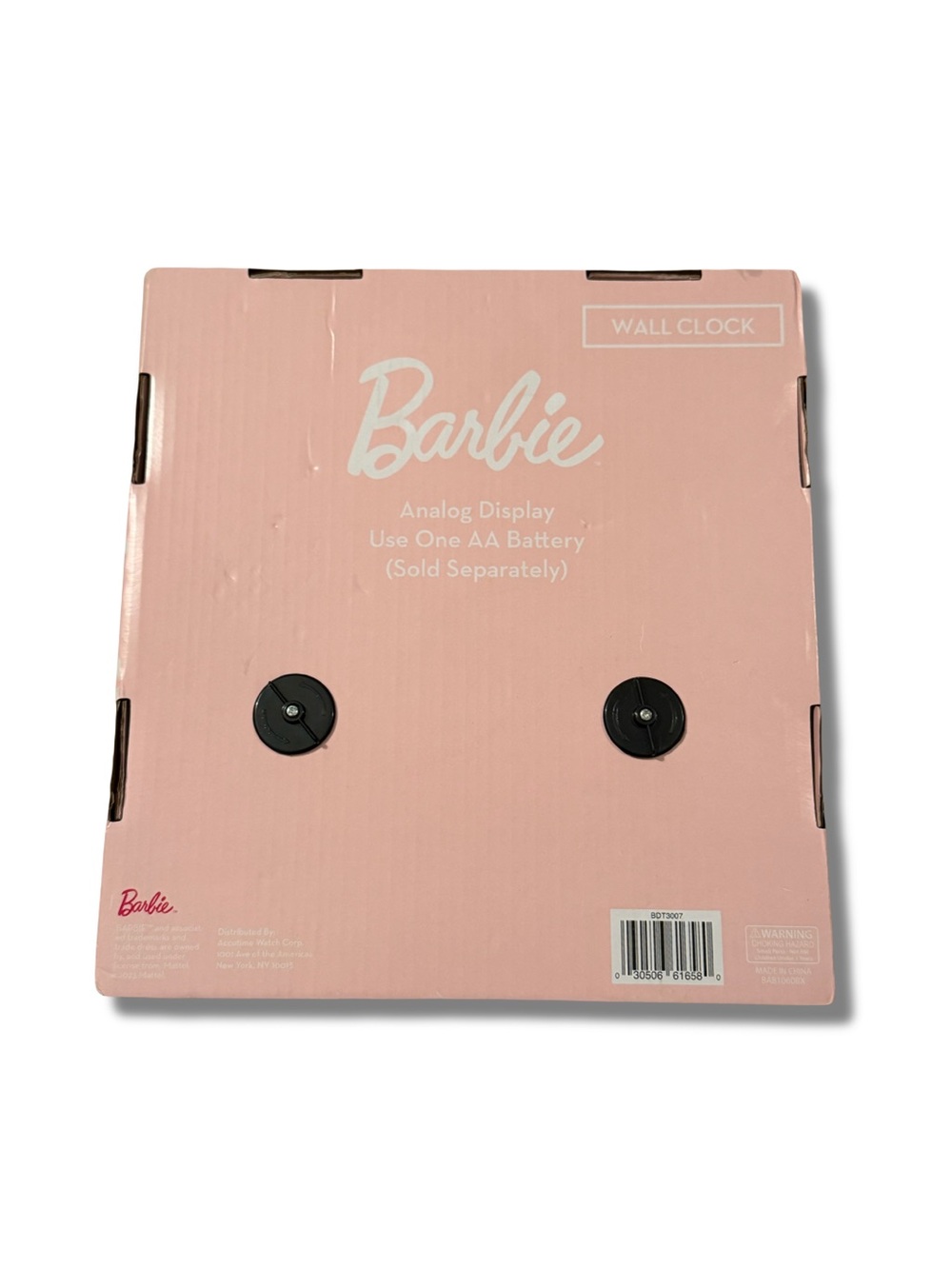 Barbie Hot Pink Wall Clock with Silhouette - Picture 4 of 4